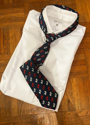 Cravate vintage noir rouge blanc, merk: jaques boivin, staat: Nieuw met prijskaartje, € 3,00, € 3,85 inclusief Kopersbescherming