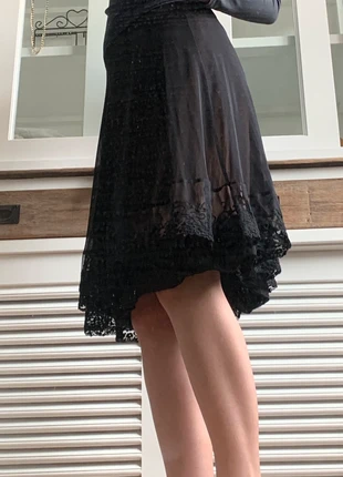 Zwarte meshe rok van Melvin maat 36, merk: Melvin, staat: Heel goed, maat: S / 36 / 8, € 9,90, € 11,10 inclusief Kopersbescherming