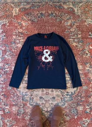 Dolce Gabbana vintage top archive rare longsleeve top brat bimbo designer avant garde 2000s 90s y2k, merk: Dolce & Gabbana, staat: Heel goed, maat: S / 36 / 8, € 70,00, € 74,20 inclusief Kopersbescherming