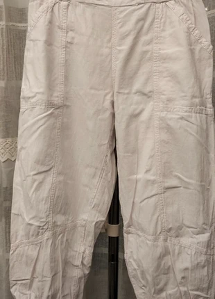 🤍 Pantaloni bianchi – stile jogger, estado: Satisfatório, tamanho: S / 36 / 8, €2.00, €2.80 inclui Proteção do Comprador