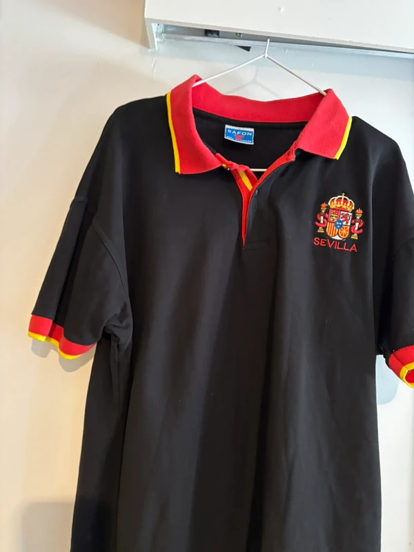 Polo homme imprimé Séville taille L - 40 très bon état - photo numéro 2