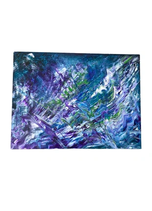 Toile abstraite fait main 32 x 24, marca: Fait Main, estado: Nuevo sin etiquetas, 25,00 €, 26,95 € Protección al comprador incluida