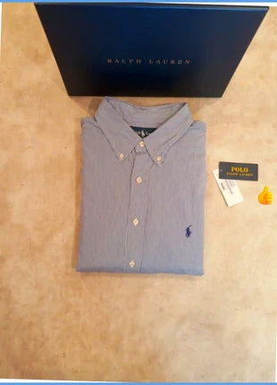 Chemise Ralph Lauren classique fit bleu et blanches pour homme taille 17 taille XL, marca: Ralph Lauren, estado: Muy bueno, tamaño: XL, 39,00 €, 41,65 € Protección al comprador Pro incluida