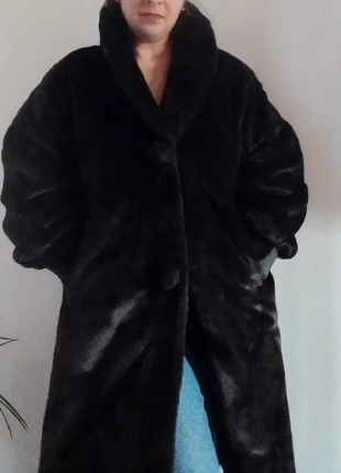 Manteau vintage en fourrure synthétique marron, TB état., marque: Vintage, état: Très bon état, taille: XXL / 44 / 16, 25,00 €, 26,95 € Protection acheteurs incluse