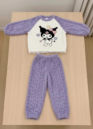 Pyjama Femme Kuromi – Ensemble Chaud et Doux en Polaire, brand: Mignon, condition: Very good, size: M, €44.90, €47.85 includes Buyer Protection