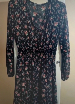 Petite robe noire à fleurs Cloothes, brand: Cloothes, condition: New without tags, size: M / 38 / 10, €4.00, €4.90 includes Buyer Protection