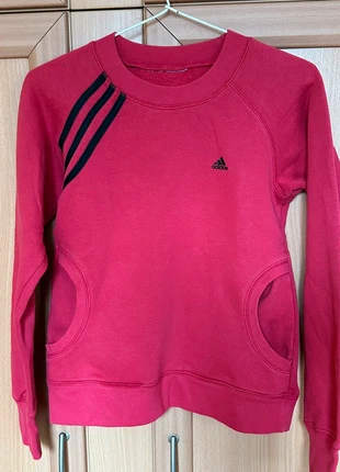 Sweat-shirt Adidas – Taille 10 ans – Rouge rosé, merk: adidas, staat: Heel goed, maat: 10 jaar / 140 cm, € 5,00, € 5,95 inclusief Kopersbescherming