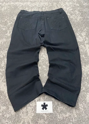 Jeans large taille noir brodé basse y2k femme bootcut evasé Vintage Style Baggy Pantalon larges, brand: y2k, condition: Very good, size: M / 38 / 10, €16.99, €18.54 includes Buyer Protection Pro