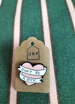 Don't Be A D!ck Pink Heart Pin Badge Metal 3 for £10, 5 for £15, brand: pin badge, condition: New with tags, £4.00, £4.90 includes Buyer Protection Pro