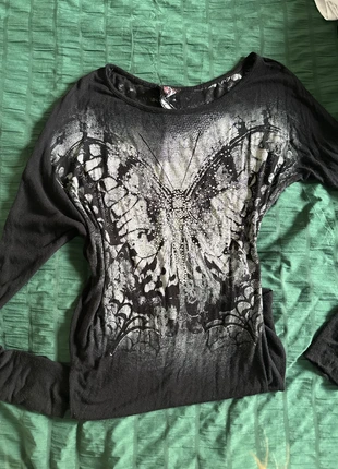 Y2K graphic invein long sleeve, brand: InVein, condition: Very good, size: S / 8, £20.00, £21.70 includes Buyer Protection