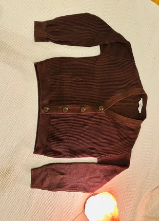 Brauner Strick Cardigan, merk: H&M, staat: Heel goed, maat: 14 jaar / 164 cm, € 3,00, € 3,85 inclusief Kopersbescherming