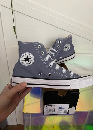 Converse all star hi hautes gris bleu blue grey baskets sapatilhas zapatillas 35, marque: Converse, état: Neuf avec étiquette, taille: 35, 35,00 €, 37,45 € Protection acheteurs (Pro) incluse