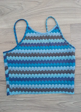 Topshop Blue crop top, brand: Topshop, condition: Very good, size: M / 38 / 10, €4.00, €4.90 includes Buyer Protection