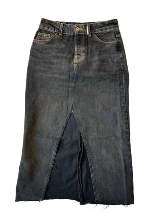 Custom made collusion black denim skirt, brand: Collusion, condition: Very good, size: M / UK 12-14, £10.00, £11.20 includes Buyer Protection