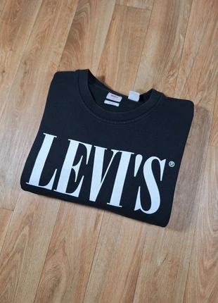 Pull Levi's Crewneck | Noir logo imprimé | Taille M, marque: Levi's, état: Très bon état, taille: M, 24,99 €, 26,94 € Protection acheteurs (Pro) incluse