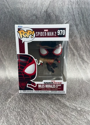 Funko pop Spider man 970 Miles Morales Upgraded suit, merk: Funko, staat: Nieuw met prijskaartje, maat: Universeel, € 13,00, € 14,35 inclusief Kopersbescherming Pro