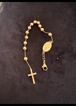 Bracelet chapelet chrétien perle or acier inoxydable, brand: passionsdesiles, condition: Very good, €8.00, €9.10 includes Buyer Protection Pro