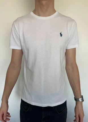 Ralph Lauren T-shirt – wit, Custom Slim Fit, merk: Ralph Lauren, staat: Goed, maat: S, € 15,00, € 16,45 inclusief Kopersbescherming