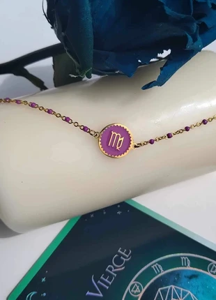 Bracelet Doré Signe Astrologique Vierge, estado: Muy bueno, 7,60 €, 8,68 € Protección al comprador Pro incluida