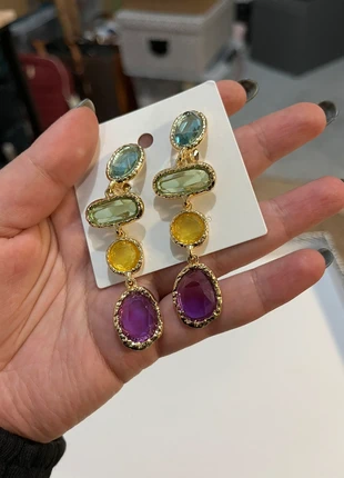 Boucles d’oreilles, multicolores, oreilles, non percée, état: Neuf sans étiquette, 2,00 €, 2,80 € Protection acheteurs incluse