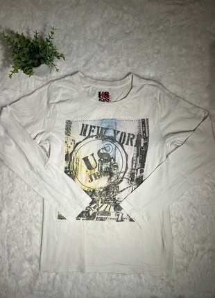 T-shirt manche longue US jeans taille 16ans blanc, brand: US Jeans, condition: Very good, size: 16 years / 176 cm, €5.00, €5.95 includes Buyer Protection