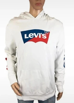 Sweat blanc avec capuche homme décontracté Levi's - Taille L, marque: Levi's, état: Très bon état, taille: L, 25,00 €, 26,95 € Protection acheteurs incluse