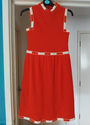 Orange vintage 60s style dress, brand: Vintage Dressing, condition: Good, size: XS / 6, £15.00, £16.45 includes Buyer Protection