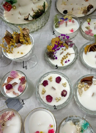 Bougie fleurs séchées, brand: Fabrication Artisanale, condition: New without tags, €15.00, €16.45 includes Buyer Protection