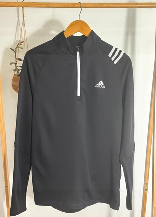 Sweat Adidas noir 100% polyester Col 1/4 zippé Taille M, merk: adidas, staat: Goed, maat: M, € 14,90, € 16,35 inclusief Kopersbescherming Pro