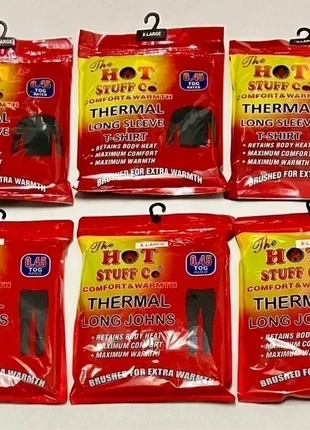 Pack of six thermal 3 x long sleeve thermal & 3 x long johns comfort and warmth size-XL, condition: New with tags, size: XL, £19.99, £21.69 includes Buyer Protection Pro