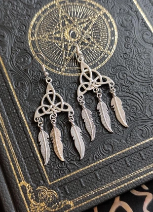 Boucles d'oreilles triskel plumes, marca: Witch, estado: Muito bom, €6.99, €8.04 inclui Proteção do Comprador Pro