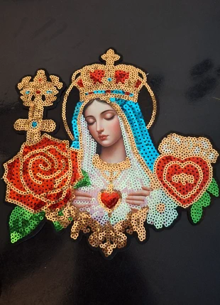 Grand patch madone, marque: Customized, état: Neuf sans étiquette, 10,00 €, 11,20 € Protection acheteurs incluse