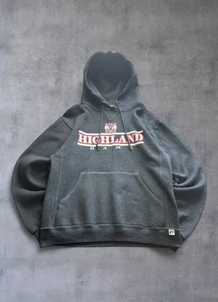 Hoodie / Pull à capuche Russel Athletic USA vintage gris – Taille S Oversize (Unisexe), merk: Russel Athletic, staat: Heel goed, maat: S, € 22,00, € 23,80 inclusief Kopersbescherming Pro