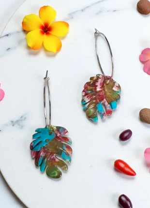 Boucle d'oreilles Créoles feuilles, marke: sans marque, zustand: Neu, mit Etikett, 3,00 €, 3,85 € inklusive Vinted-Käuferschutz