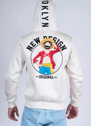 Felpa luffy calda in cotone uomo cappuccio, panna, size M. Nuova+cart. Sku028., marque: luffy panna, état: Neuf avec étiquette, taille: M, 10,96 €, 12,21 € Protection acheteurs incluse