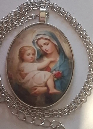 collier Marie, croix, crucifix, dieu, religion, chrétien, Jésus, Marie, merk: cat&dav, staat: Heel goed, € 3,99, € 4,89 inclusief Kopersbescherming Pro