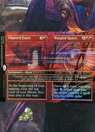 Charred Foyer // Warped Space (Borderless Art) - Magic The Gathering, brand: Magic: The Gathering, condition: Like new, £3.50, £4.38 includes Buyer Protection