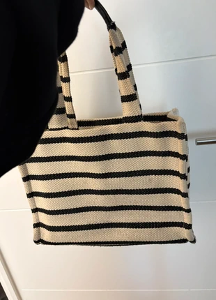 Sac cabas marinière, marque: H&M, état: Satisfaisant, 5,00 €, 5,95 € Protection acheteurs incluse