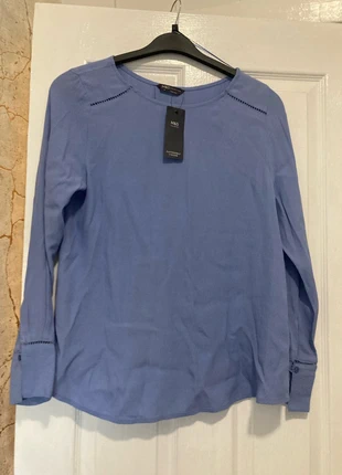 Marks and Spencer size 10 blue blouse new with tags, brand: Marks & Spencer, condition: New with tags, size: M / UK 12-14, £3.00, £3.85 includes Buyer Protection