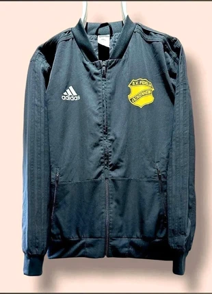 Adidas Parachute Premium Windbreaker Black Track Jacket With Wide Embroidered Three Stripes Y2K, marque: adidas, état: Très bon état, taille: M, 20,90 €, 22,65 € Protection acheteurs incluse