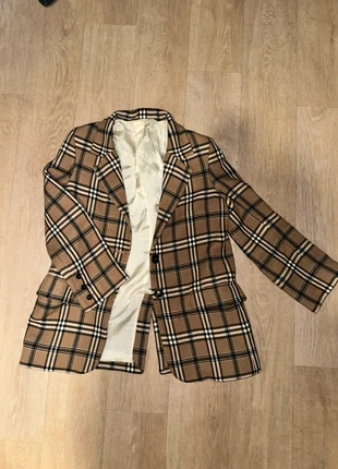 Blazer à carreaux beige style british chic, marca: Vintage Bazaar, estado: Muito bom, tamanho: M / 38 / 10, €15.00, €16.45 inclui Proteção do Comprador