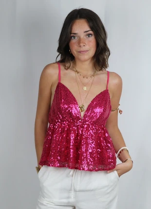 Sequin top vintage style, marke: Vintage Dressing, zustand: Neu, mit Etikett, größe: S / 36 / 8, 25,00 €, 26,95 € beinhaltet Vinted-Käuferschutz Pro