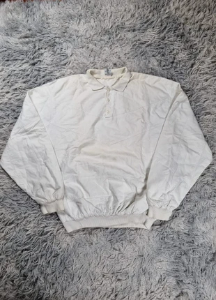 Polo sweat Avanti vintage blanc 100% coton col chemise manches longues années 90 style USA L, marque: Vintage Dressing, état: Bon état, taille: L, 20,00 €, 21,70 € Protection acheteurs (Pro) incluse