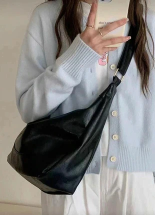 Sac en cuir Y2K vintage – Style "Old Money" coréen | Noir, brand: Beneletti Paris, condition: Very good, €39.99, €42.69 includes Buyer Protection