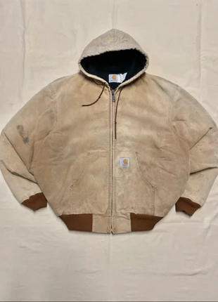 💫very rare faded vintage 90’s made in USA Carhartt workwear active hooded duck jacket💫(JA10), marque: Carhartt, état: Satisfaisant, taille: L, 69,99 €, 74,19 € Protection acheteurs (Pro) incluse
