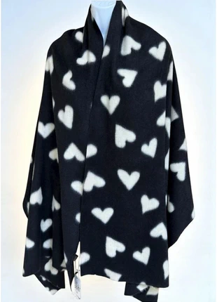 💖 Magnifique Étole/Châle Cœurs Noirs et Blancs - Ultra Doux 💖, marca: Boutique Italiana, estado: Nuevo con etiquetas, 14,00 €, 15,40 € Protección al comprador incluida