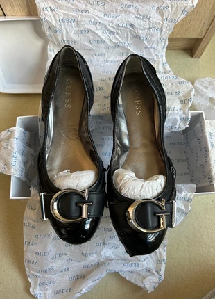 Süße schwarze Ballerinas von Guess mit Silbernem G Logo in Größe 38,5, marque: GUESS, état: Satisfaisant, taille: 38.5, 19,00 €, 20,65 € Protection acheteurs incluse