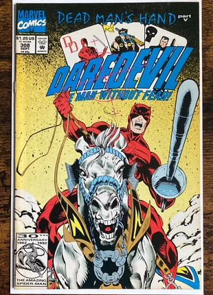 Daredevil (V1) #308 - September 1992 - Punisher & Hammerhead appearance π Marvel Comics US VO, condition: Very good, β¬5.99, β¬6.99 includes Buyer Protection Pro