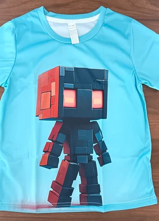 T Shirt enfant / Type Minecraft / T-Shirt Manches Courtes, état: Neuf avec étiquette, taille: 10 ans / 140 cm, 7,00 €, 8,05 € Protection acheteurs (Pro) incluse