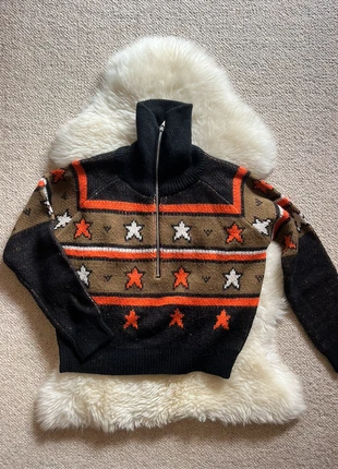 Half Zip Pullover Stars Scotch & Soda Retro Größe XS, marque: Scotch & Soda, état: Bon état, taille: XS / 34 / 6, 20,00 €, 21,70 € Protection acheteurs incluse